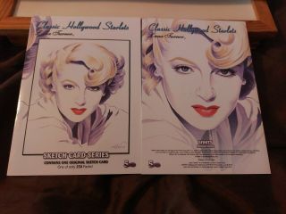5finity 2018 Classic Hollywood Scarlets Lana Turner Sketch Card Pack /250