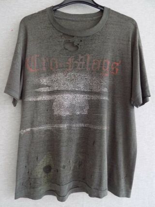 Vintage 80s Cro Mags Age Of Quarrel Perfect Thrashed Rare T - Shirt
