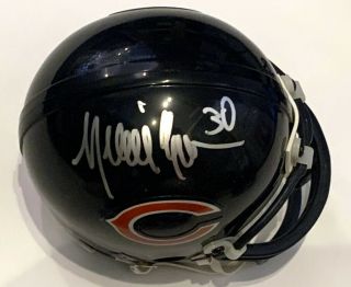 Mike Brown Autographed Chicago Bears Riddell Mini Helmet Schwartz Sports