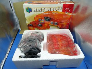 Vintage Retro Nintendo 64 Funtastic Series Video Game Console W/ Box & 5 Games