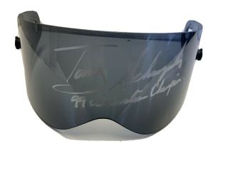 Tony Schumacher Signed Nhra Helmet Visor 99 Winston Champion