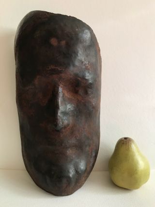 Kahlil George Gibran Sculpture Metal Iron Bronze Face Portrait Mask Boston Ma