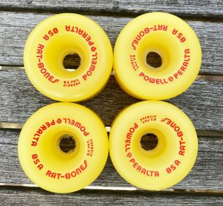 Vintage Nos Powell Peralta Rat Bones 85a Skateboard Wheels