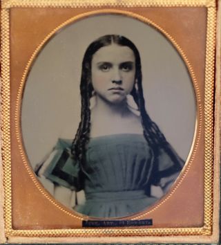 1/6 Plate Ambrotype By N.  Y.  Photographer Thomas Jube - Seal Intact