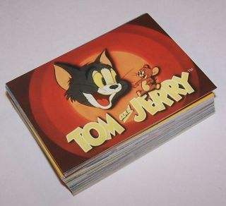 Vintage 1993 Tom & Jerry Cartoons Complete 60 & 2 (62) Tekchrome Trading Card Set