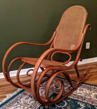 Authentic Antique Thonet Bentwood Rocking Chair
