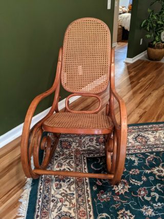 Authentic Antique Thonet Bentwood Rocking Chair 2