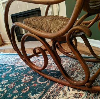 Authentic Antique Thonet Bentwood Rocking Chair 3