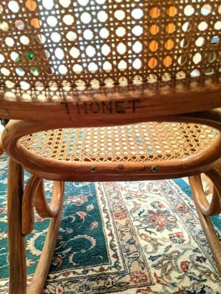 Authentic Antique Thonet Bentwood Rocking Chair 4