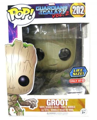 Funko Pop Guardians Of The Galaxy 2 Groot 202 10 " Vinyl Bobble - Head