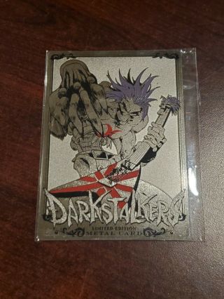 Udon Darkstalkers - Lord Raptor Limited Edition Metal Trading Card - Capcom