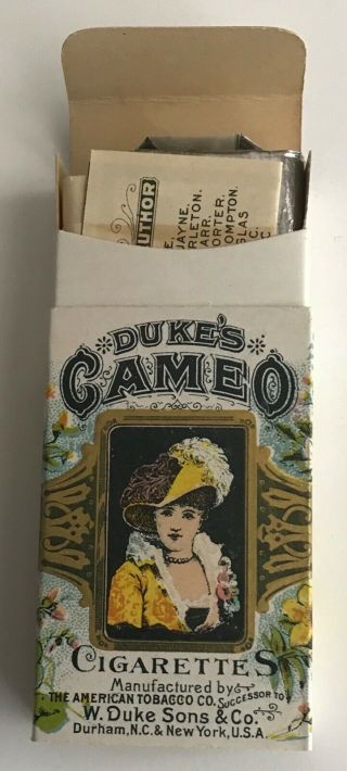 Vintage Duke Cameo Cigarette Pack Complete From Carton Find