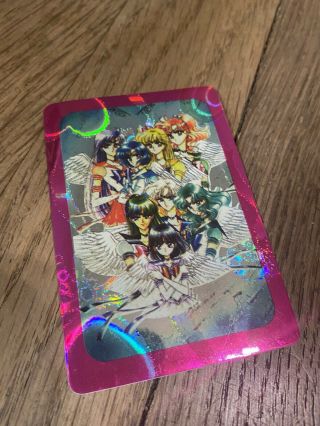 Vintage Sailor Moon Sticker Card Holo Prism Group 90s Anime Japanese Trading
