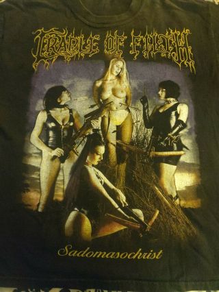 Cradle Of Filth Sadomasochrist Long Sleeve,  Vintage Rare Xl
