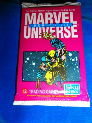 1992 Impel / Skybox Marvel Universe Series Iii Pack - Wolverine As Pictured