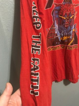 vintage concert shirt 1984 Judas Priest Defenders of The Faith Tour long sleeve. 2