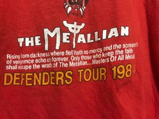 vintage concert shirt 1984 Judas Priest Defenders of The Faith Tour long sleeve. 5
