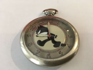 Vintage Fossil Limited Edition Felix The Cat Pocket Watch Ll - 1009