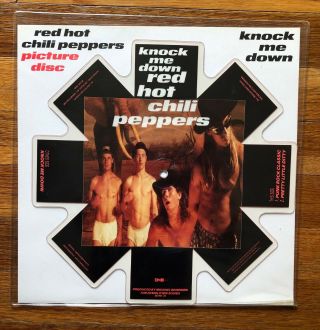 Red Hot Chili Peppers Knock Me Down Rare 7 " Shaped Picture Disc Vinyl Single 