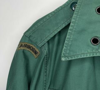 VTG US Army Aggressor Airborne Master Parachutist Shirt 1964 Vietnam USA 255 L 3