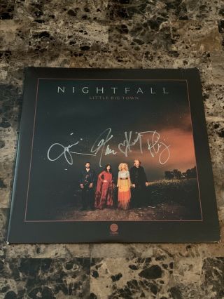 Little Big Town Nightfall Limited Edition Clear Vinyl Lp Signed Autographed