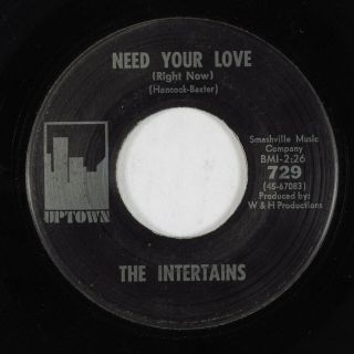 Northern Soul 45 Intertains Need Your Love Uptown Hear