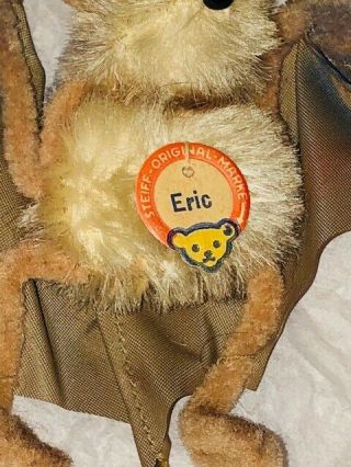STEIFF ERIC BAT 131,  00 Vintage Old Rare Mohair ALL IDS 4 Inches Tall 2