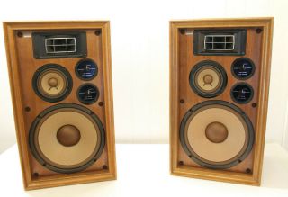 Pair Vintage Pioneer Cs - A700 Large Floor Speakers Horn Tweeters 12 " Woofers