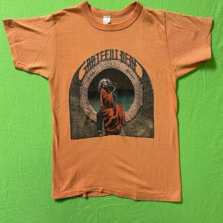 Vintage 70s Grateful Dead T - Shirt Blues For Allah Band Tour Size Medium Rare