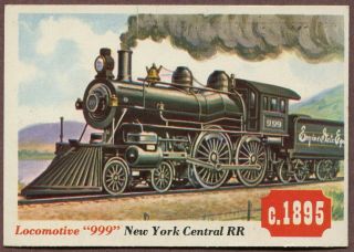 1955 Topps Rails And Sails 1 - York Central 