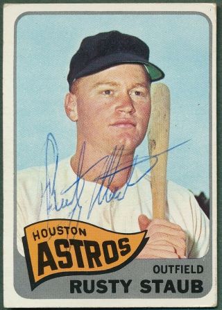 Rusty Staub Houston Astros Signed 1965 Topps Baseball Card 321 162318