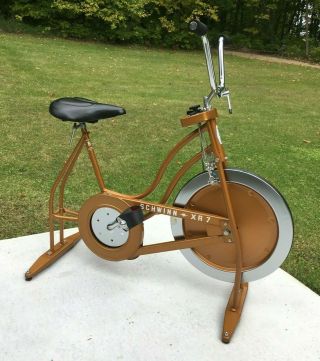 Vintage Schwinn Gold Xr - 7 Exercise Bike Speedo