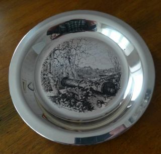 English Sterling Silver Plate,  Brandywine Battlefield,  Ltd Edition