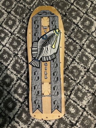 Vintage mike mcgill Trigger Fish skateboard deck 2