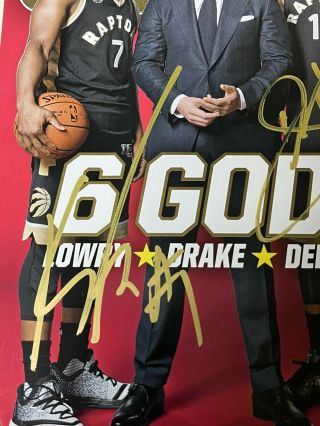 DeMar DeRozan And Kyle Lowry Signed Autographed Toronto Raptors Proof NBA Rare 2