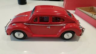 Vintage Red Volkswagen Beetle Musical Decanter With Box