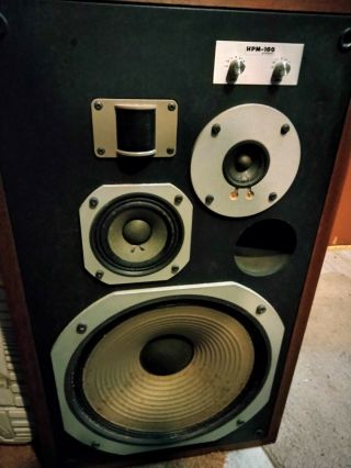 Pioneer Hpm - 100 Vintage Floor Stereo 200w Speaker Set
