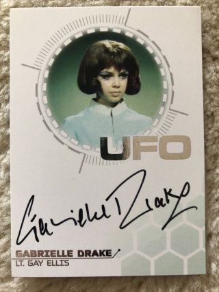 Ufo Series 3 Silver Foil Autograph Card Gabrielle Drake As Lt.  Gay Ellis Gd2