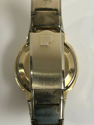 Vintage PULSAR 1973 Time Computer Inc 14k Gold Filled Watch w/ Band 5