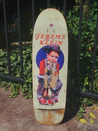 Vintage World Industries Jeremy Klein Black - Eye Kid Boy Skateboard Deck 3