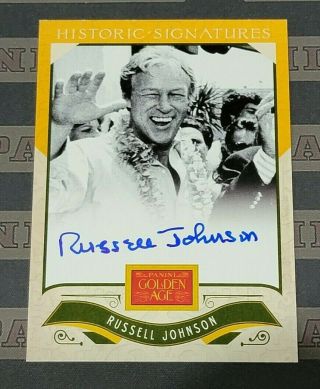 2012 Panini Golden Age Russell Johnson Autograph Gilligan 