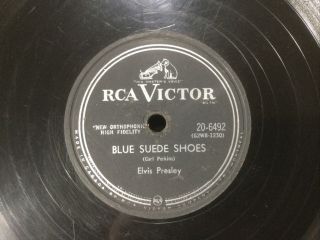 Elvis Presley 78 Rpm: Blue Suede Shoes/i’m Counting - Rca Victor 20 - 6492 - 1956