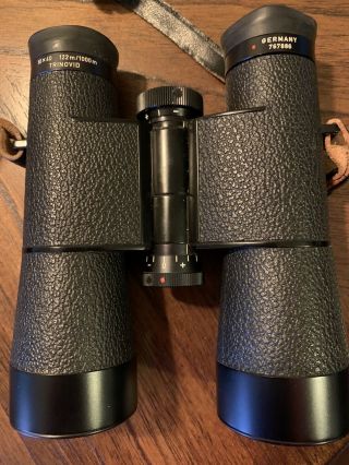 Vintage Leitz Wetzler Binoculars 10x40 122m/1000m Trinovid Germany