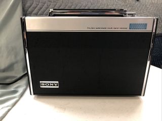 Sony Crf - 5100 Earth Orbiter - 10 Band - Vintage Radio Receiver - Short Wave