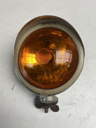 Vintage Raydyot Vespa Lambretta Scooter Spot Lamp Orange & Chrome Raydot