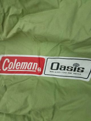 Vintage Coleman Oasis (8470) Tent 6 Person