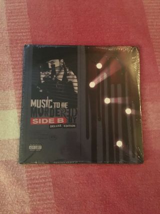 Eminem " Music To Be Murdered By Side B " Deluxe Double Red Vinyl Lp Alt Cover