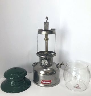 Coleman 202 The Professional Nickel Single Mantle Gas Lantern 10/61 Vintage 1961 2
