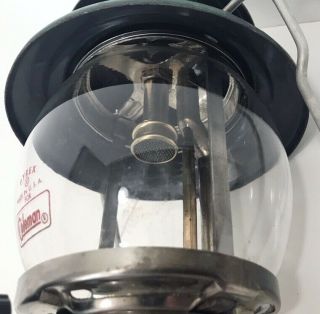 Coleman 202 The Professional Nickel Single Mantle Gas Lantern 10/61 Vintage 1961 6