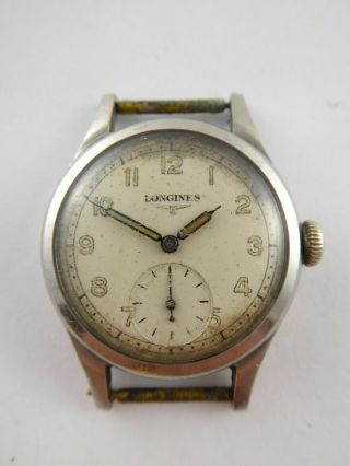Smart Vintage Mens Longines Watch Military Style 1940 